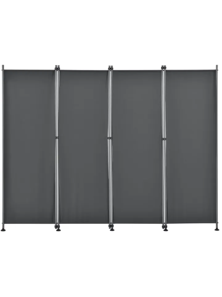 pro.tec Paravents<Trennwand Modica in Grau (L)215cm (H)170cm