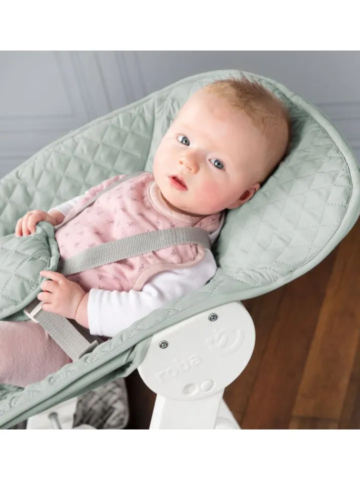 roba Babymöbel<Treppenhochstuhl 'Born Up' Set 2in1 - ' Style' frosty green - ab Geburt