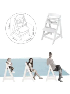 roba Babymöbel<Treppenhochstuhl 'Born Up' Set 2in1 - ' Style' frosty green - ab Geburt