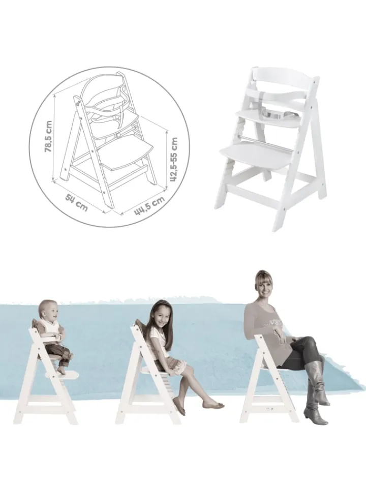 roba Babymöbel<Treppenhochstuhl 'Born Up' Set 2in1 - ' Style' frosty green - ab Geburt