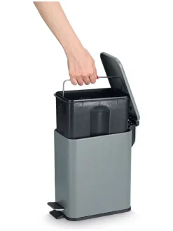 Zeller Mülleimer<Treteimer in Grün - 5 l