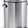 simplehuman Mülleimer<Treteimer in Silber - 4,5 l