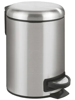 Wenko Mülleimer<Treteimer "Leman" in Silber - 3 l