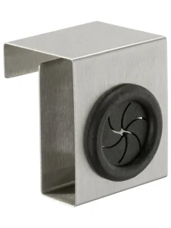 Wenko Weitere Haushaltshelfer<Türhaken in Hellgrau/ Schwarz - (B)5 x (H)6 x (T)4 cm