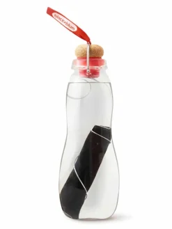 Black+Blum Aufbewahren & Servieren<Trinkflasche "Eau Good" in Transparent/ Rot - 650 ml