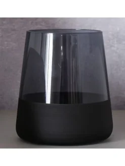 Boltze Gedeckter Tisch<Trinkglas "Moluna" in Schwarz - (H)10 cm