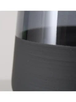 Boltze Gedeckter Tisch<Trinkglas "Moluna" in Schwarz - (H)10 cm