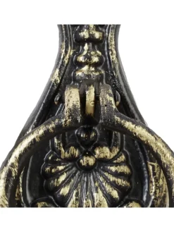 relaxdays Dekofiguren & -Objekte<Türklopfer in Schwarz/Bronze