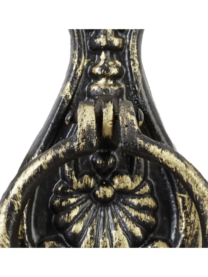 relaxdays Dekofiguren & -Objekte<Türklopfer in Schwarz/Bronze