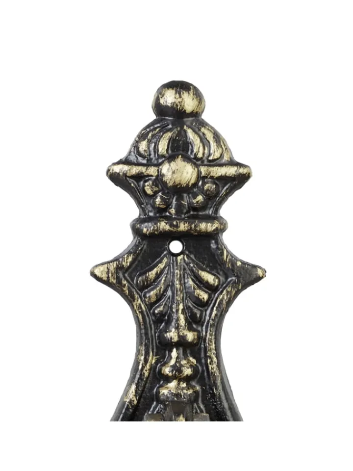 relaxdays Dekofiguren & -Objekte<Türklopfer in Schwarz/Bronze