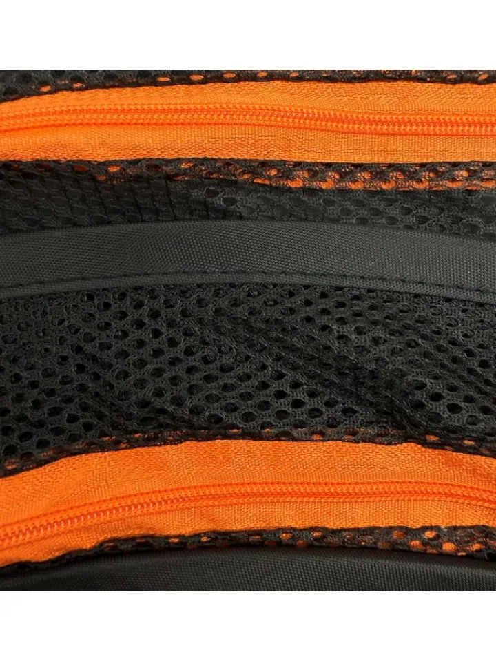 relaxdays Weitere Haushaltshelfer<Trockennetz in Orange/Schwarz - 8 Ebenen