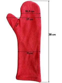 Paws&Whiskers Hunde<Trocknungshandschuhe in Grau - (L)38 x (B)17 cm