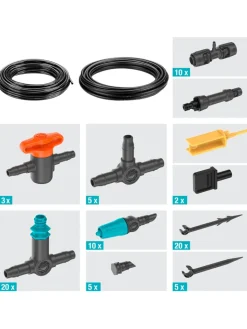 Gardena Gartendekoration<Tropfbewässerungssystem "Micro-Drip" in Schwarz