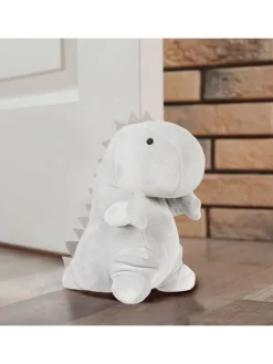 relaxdays Tür- & Zugluftstopper<Türstopper "Dino" in Grau