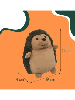 relaxdays Tür- & Zugluftstopper<Türstopper "Igel" in Braun
