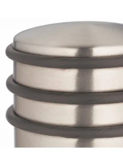 relaxdays Tür- & Zugluftstopper<Türstopper in Bronze/ Schwarz - (H)7,5 x Ø 7 cm