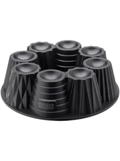 Kaiser Koch- & Backutensilien<Törtchen-Gugelhupfform "Inspiration" in Schwarz - Ø 26 cm