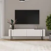 Evila Regale & Schränke<TV-Regal ''Herman'' in Weiß - (B)160 x (H)45,6 x (T)31,4 cm