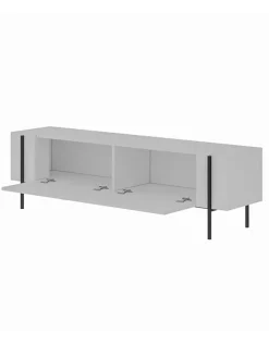 Evila Regale & Schränke<TV-Regal ''Herman'' in Weiß - (B)160 x (H)45,6 x (T)31,4 cm