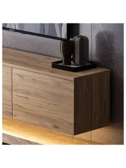 Evila Regale & Schränke<TV-Regal in Natur - (B)160 x (H)35 x (T)32 cm