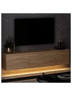 Evila Regale & Schränke<TV-Regal in Natur - (B)160 x (H)35 x (T)32 cm