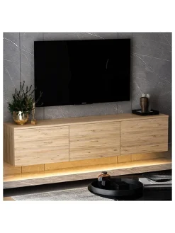 Evila Regale & Schränke<TV-Regal in Natur - (B)160 x (H)35 x (T)32 cm