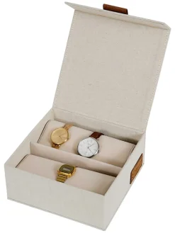 STORE IT Kisten & Körbe<Uhrenbox ''Premium'' in Creme - (B)16,5 x (H)7 x (T)16,5 cm