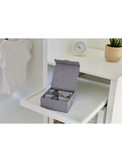 STORE IT Kisten & Körbe<Uhrenbox ''Premium'' in Grau - (B)16,5 x (H)7 x (T)16,5 cm