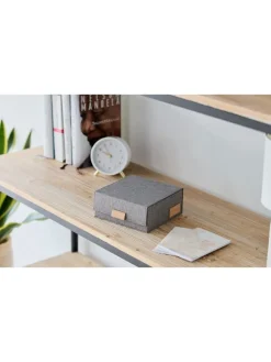 STORE IT Kisten & Körbe<Uhrenbox ''Premium'' in Grau - (B)16,5 x (H)7 x (T)16,5 cm