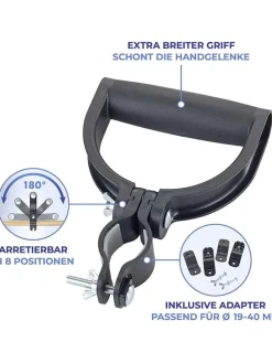 Wenko Gartendekoration<Universal-Griff in Schwarz - (B)12,5 cm