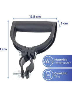 Wenko Gartendekoration<Universal-Griff in Schwarz - (B)12,5 cm
