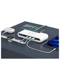 SmartCase Technikzubehör<USB 4-in-1 Multifunktions-Schnellladestation in Weiß