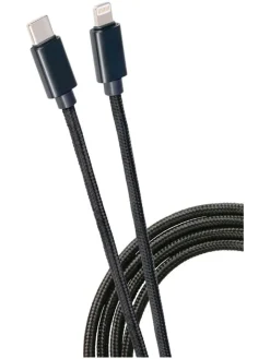GRUNDIG Technikzubehör<USB-C to Lightning-Kabel in Schwarz - (L)200 cm