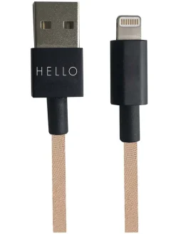 Design Letters Technikzubehör<USBC-Lightning-Kabel in Beige - (L)185 cm