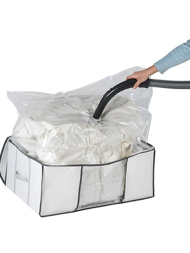 Wenko Kisten & Körbe<Vakuum-Box in Weiß - (B)50 x (H)27 x (T)65 cm