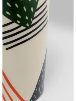 Kare Kerzen, Vasen & Mehr<Vase "Abstract Counterpart" in Creme - (H)31,5 x Ø 10 cm