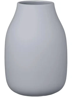 Blomus Kerzen, Vasen & Mehr<Vase "Colora" in Hellgrau - (H)20 x Ø 14 cm