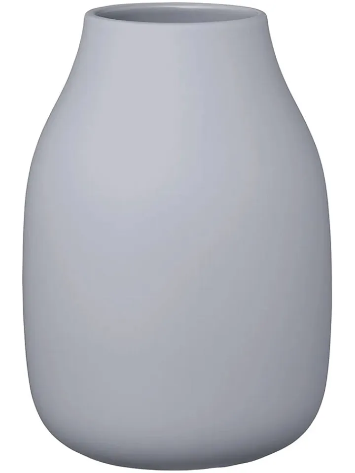 Blomus Kerzen, Vasen & Mehr<Vase "Colora" in Hellgrau - (H)20 x Ø 14 cm