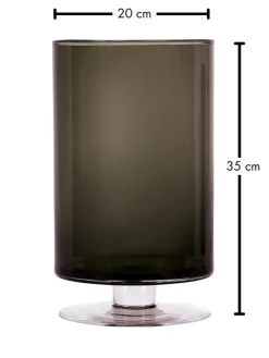FYNCH-HATTON Kerzen, Vasen & Mehr<Vase "Elani" in Anthrazit - (H)35 x Ø 20 cm