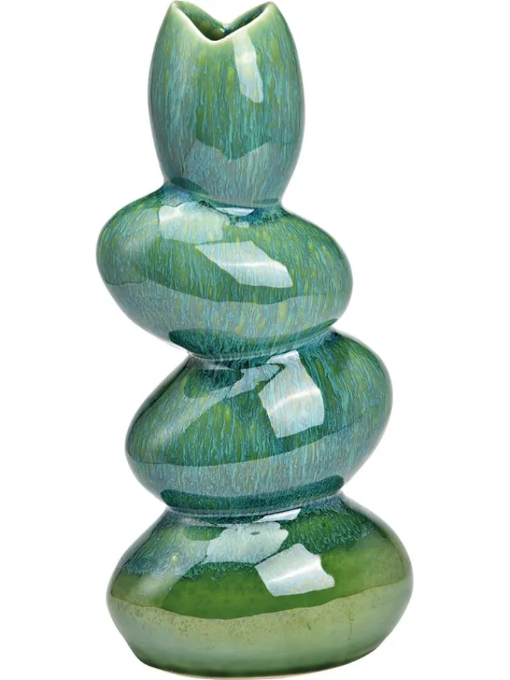 G. Wurm Kerzen, Vasen & Mehr<Vase in Grün - (B)13 x (H)28 x (T)9 cm