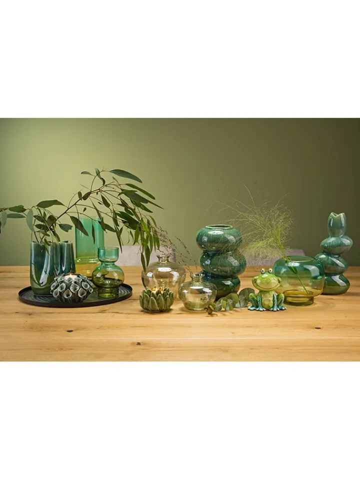 G. Wurm Kerzen, Vasen & Mehr<Vase in Grün - (B)13 x (H)28 x (T)9 cm
