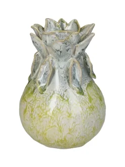 Kersten Kerzen, Vasen & Mehr<Vase in Grün - (H)15 x Ø 11,5 cm