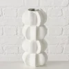 Boltze Kerzen, Vasen & Mehr<Vase ''Meritt'' in Weiß - (H)25,5 x Ø 11,5 cm