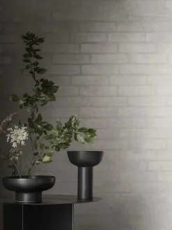 Blomus Kerzen, Vasen & Mehr<Vase "Miyabi" in Schwarz - (H)10 x Ø 23 cm