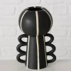 Boltze Kerzen, Vasen & Mehr<Vase ''Nanuka'' in Schwarz/ Weiß - (H)14,5 cm