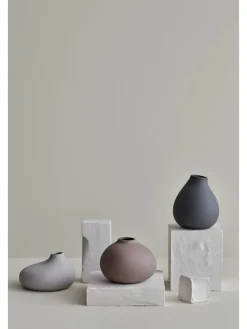 Blomus Kerzen, Vasen & Mehr<Vase "Nona" in Grau - (B)15 x (H)17 x (T)15 cm