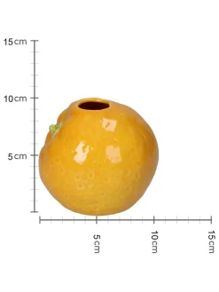 Kersten Kerzen, Vasen & Mehr<Vase "Orange" in Orange - (H)9,7 x Ø 11,3 cm