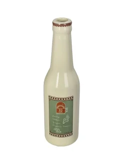 Kersten Kerzen, Vasen & Mehr<Vase ''Soda Bottle'' in Beige - (H)24 x Ø 6,5 cm