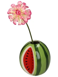 Kersten Kerzen, Vasen & Mehr<Vase ''Watermelon'' in Grün/ Rot - (B)11,4 x (H)10,7 x (T)12,1 cm
