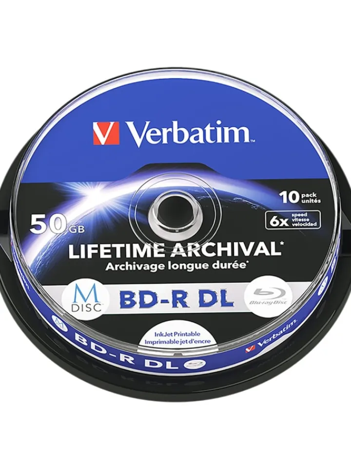 COFI 1453 Tv & Audio<Verbatim M-DISC BD-R DL 50GB/1-6x Jewelcase (5 Disc) in Blau